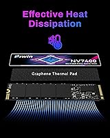 Vista 4 de BIWIN Black Opal NV7400 SSD de 4 TB Gen4x4, velocidad de lectura de hasta 7450 MB/s, NVMe M.2 2280 PCIe 4.0 Unidad interna de estado sólido