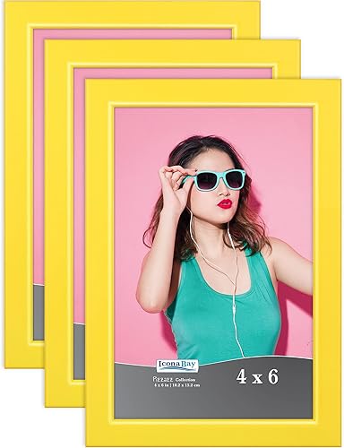 Miniatura 20 de Icona Bay Marcos de fotos de 11 x 14 pulgadas (morado, paquete de 3), marcos de madera maciza estilo escandinavo para fotos, colección Pizzazz