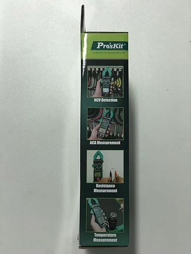 Miniatura 6 de Pro'sKit Tool Solutions MT-3202 3-3/4 Medidor de abrazadera digital ACV ACA True RMS Medición Prueba de función completa Detección NCV (MT-3202)