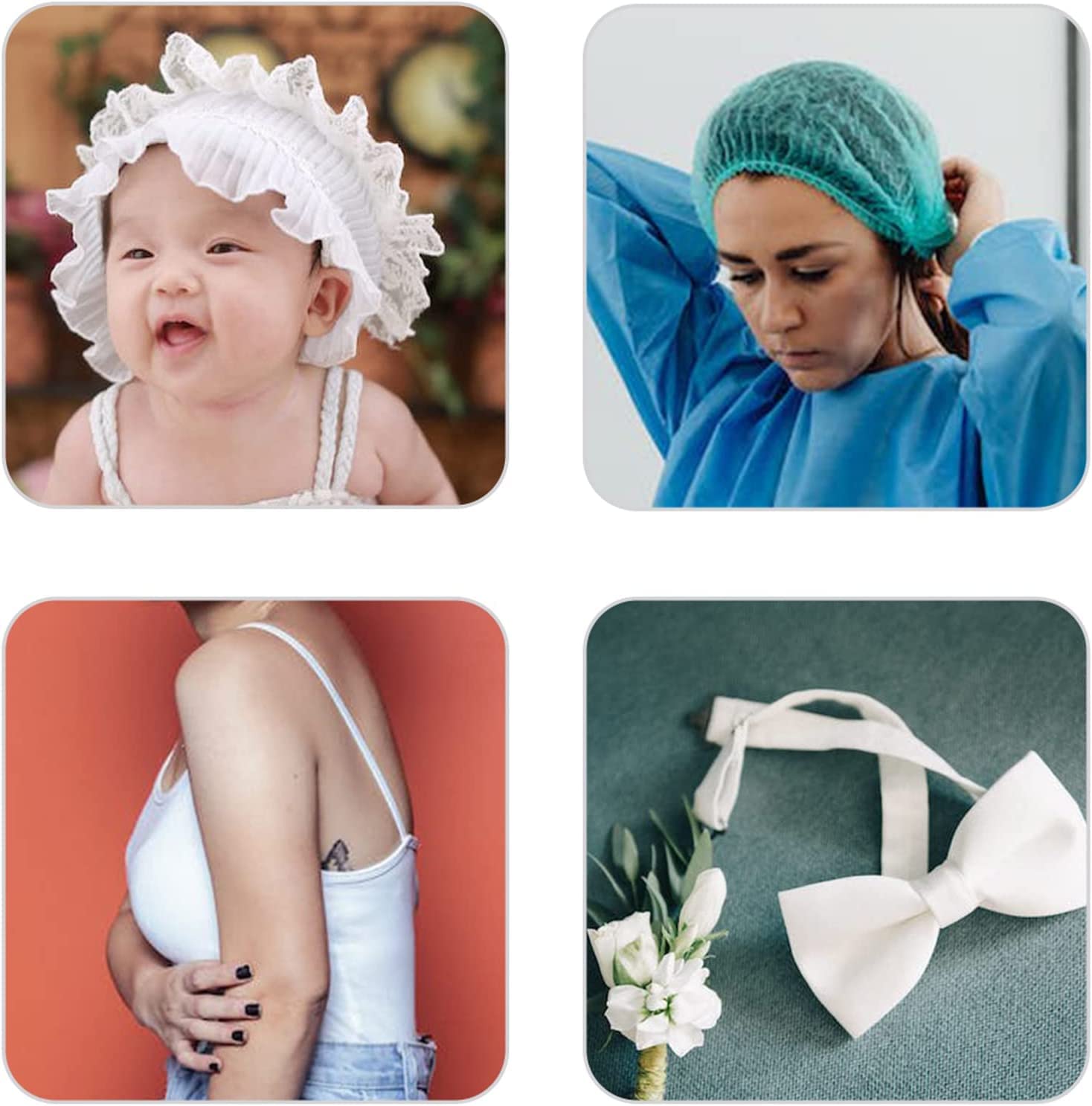 Bristlegrass Bande élastique, Large Pour Couture, Sangle élastique De 1,27 Cm, 4,6 M, Noir, Pliable, Sangle De Soutien-gorge, Robe Pour Couture De Taille (5Y 1,27 Cm, Noir