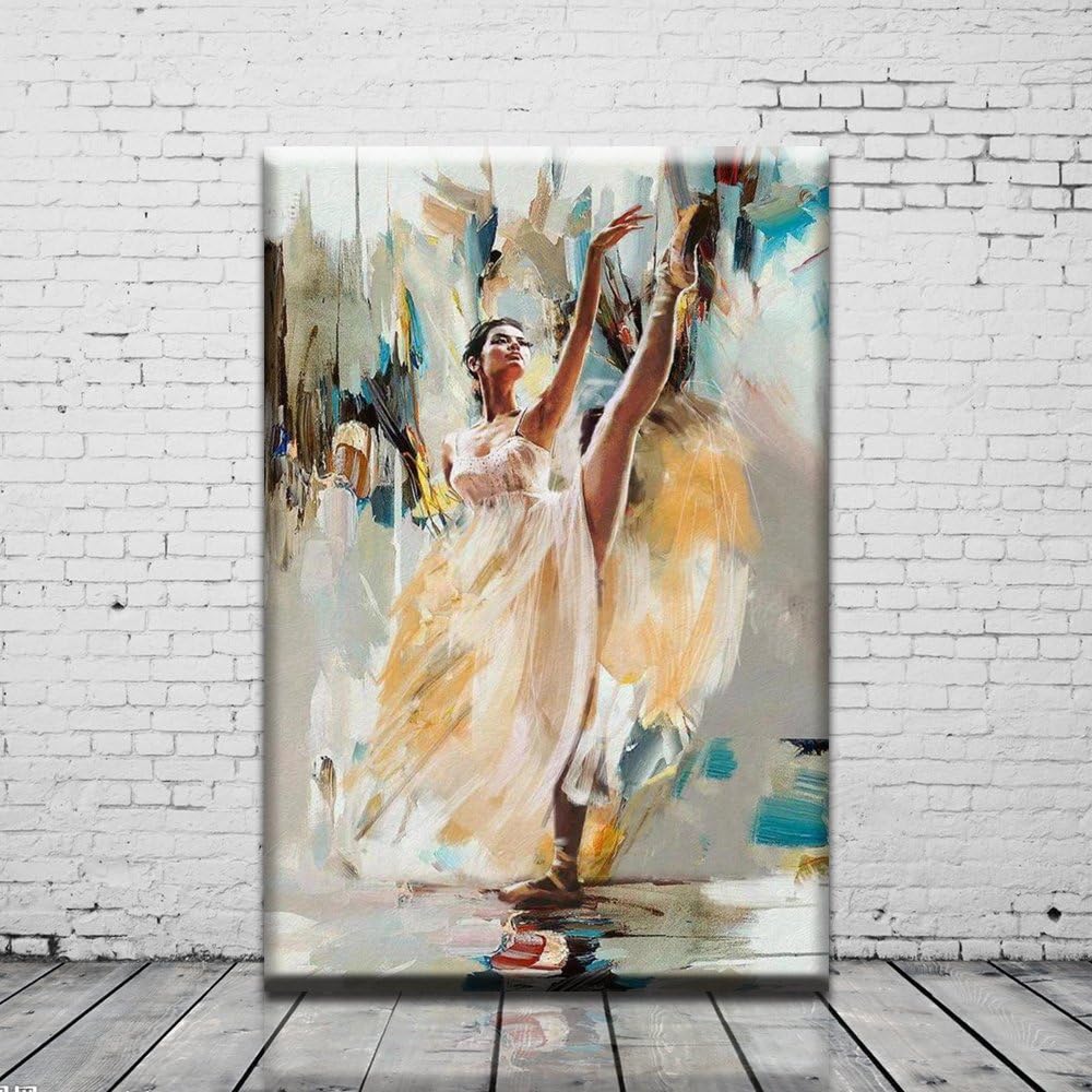 Ballet Girl Dancer Oil Painting On Canvas Abstract Wall Art Painting Modern Home Fashion Decoration