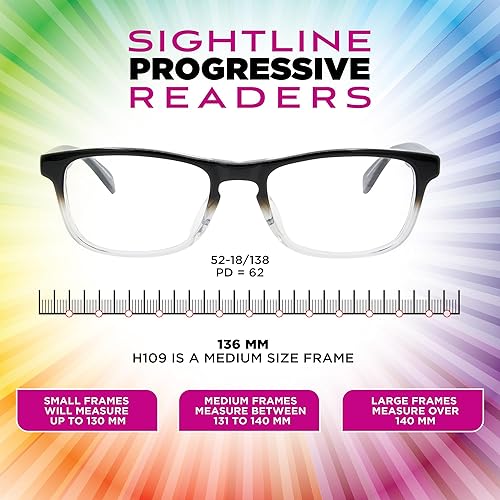 Miniatura 3 de Sightline H109 - Lentes de lectura multienfoque de ajuste medio a estrecho
