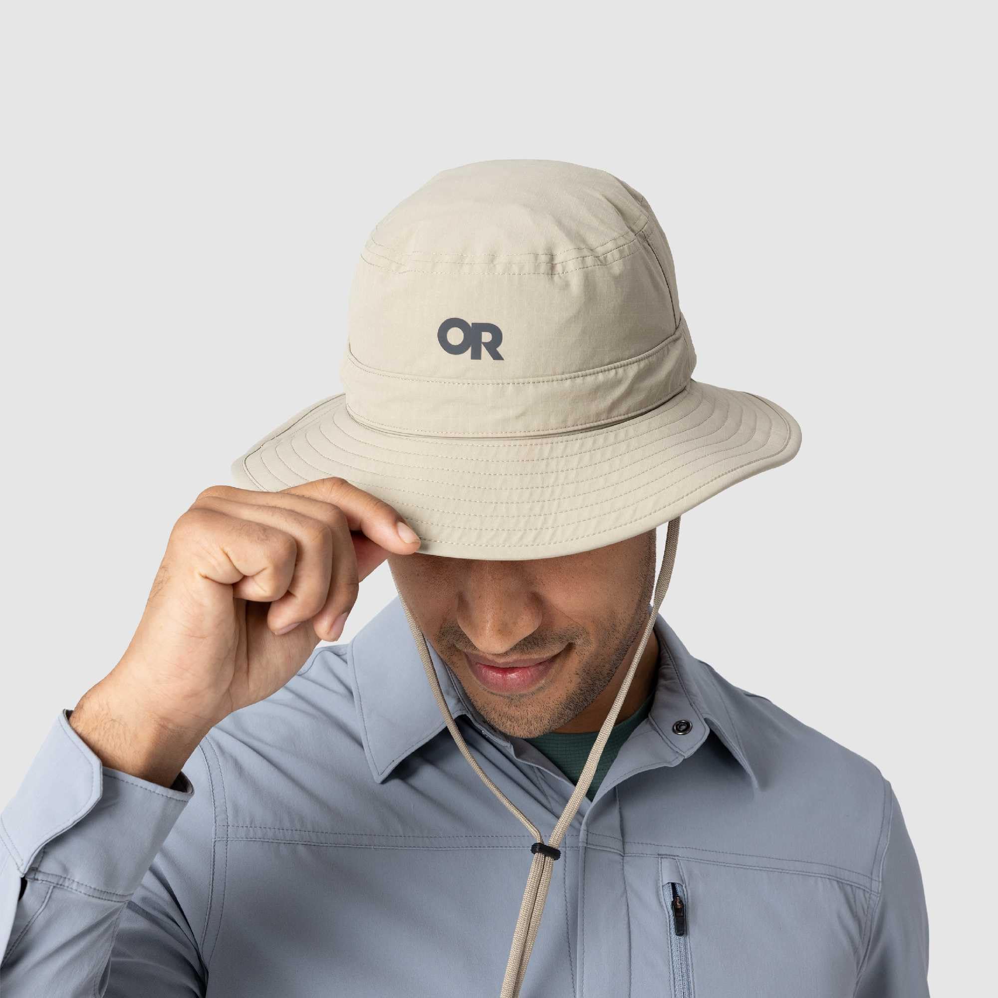 Outdoor Research Helios Bug Hat | Chapeau de soleil Boonie en filet UPF 50+ pour la randonnée et la pêche, filet en maille qui empêche les moustiques et les insectes d'entrer