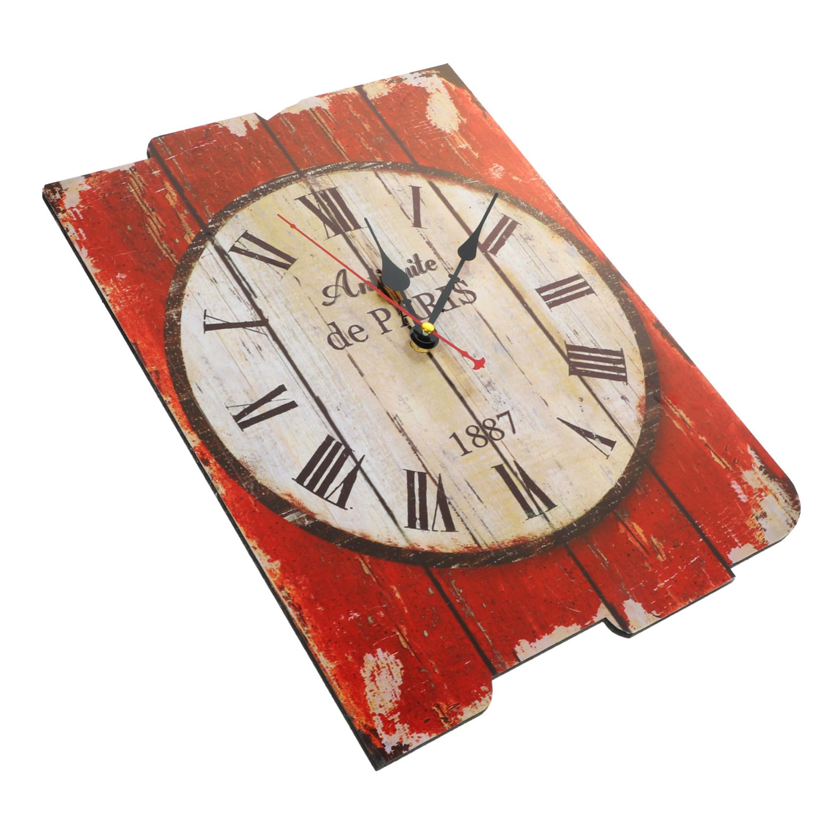 Horloge murale en matériau naturel haut de gamme style européen chic