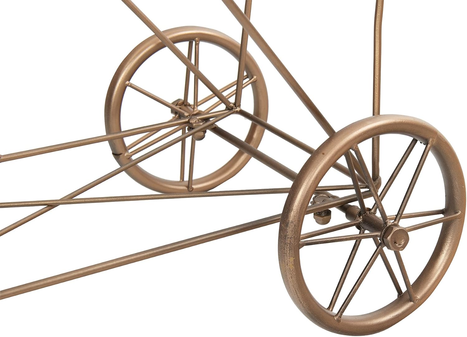 Prоmо 40% оƒƒ Creative Co-op EC0266 Vintage Metal Laundry Basket with Wheels, Copper