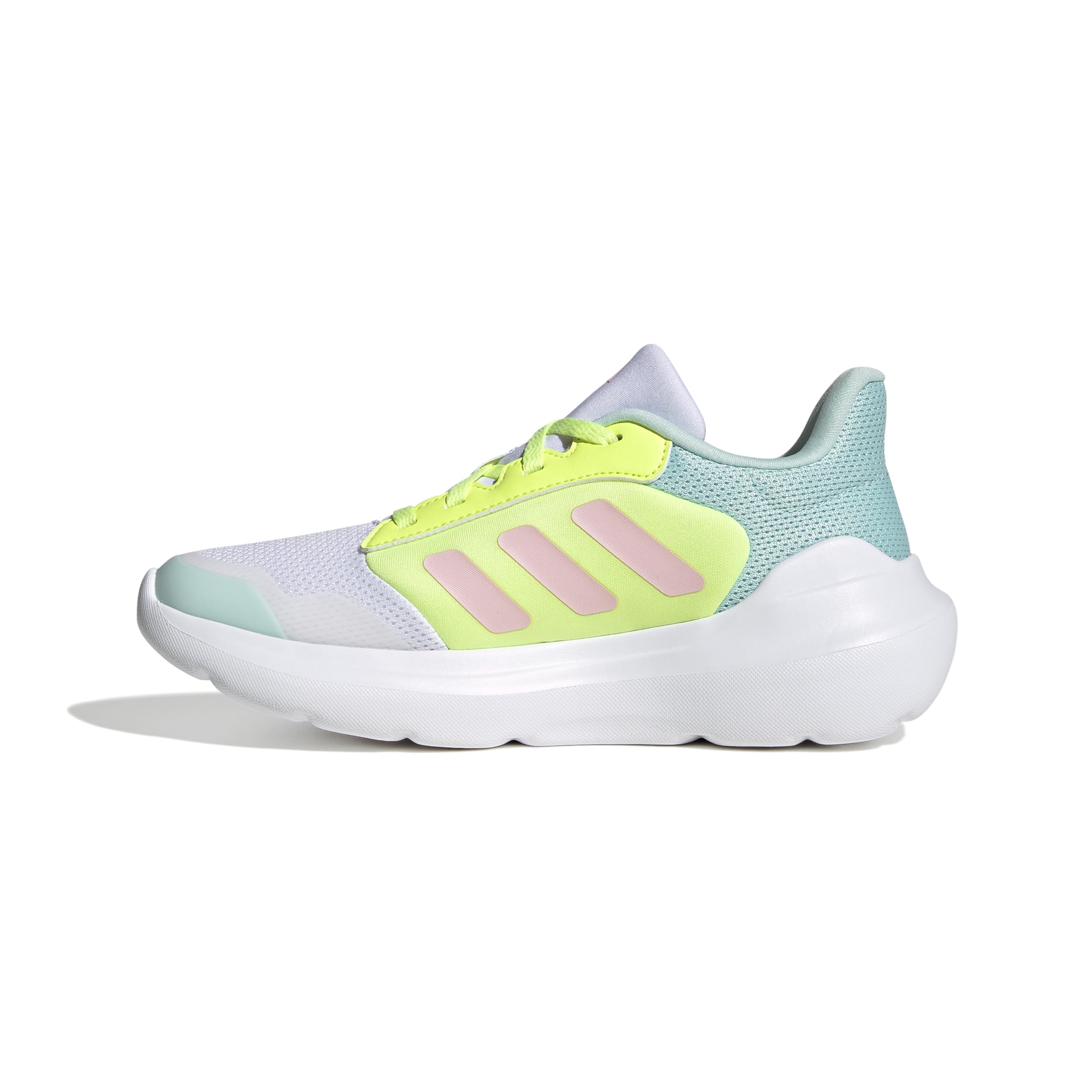 adidas Unisex niños TENSAUR Run 3.0 Shoes Junior, FTWR White/Clear Pink/hi-Res Yellow, 38 2/3 EU