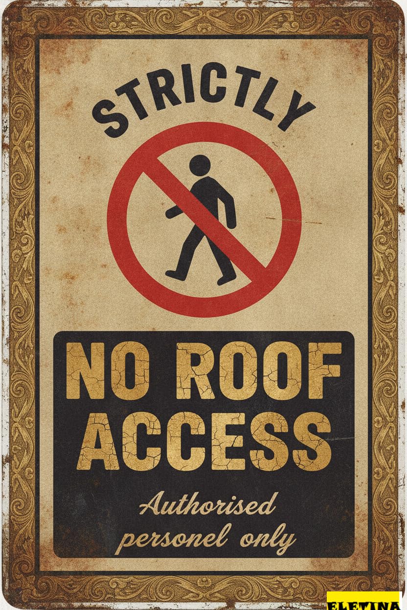 Personalized Sign for Man Cave Beware Caution Metal Wall Strictly No Roof Authorised Personnel Only Men S Warning Rustic Vintage Metal S Yard Road Street Gate Fence 8x12in Private Property Decorative