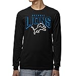 Junk Food Clothing x NFL - Detroit Lions - Bold Logo - Unisex Adult Long Sleeve T-Shirt for Men and Women - Size XX-Large