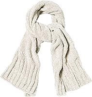 SOJOS SC326 Women's Ultra Soft Chenille Ribbed Thick Scarf - Lightweight Knit Shawl Wrap for Fall Winter