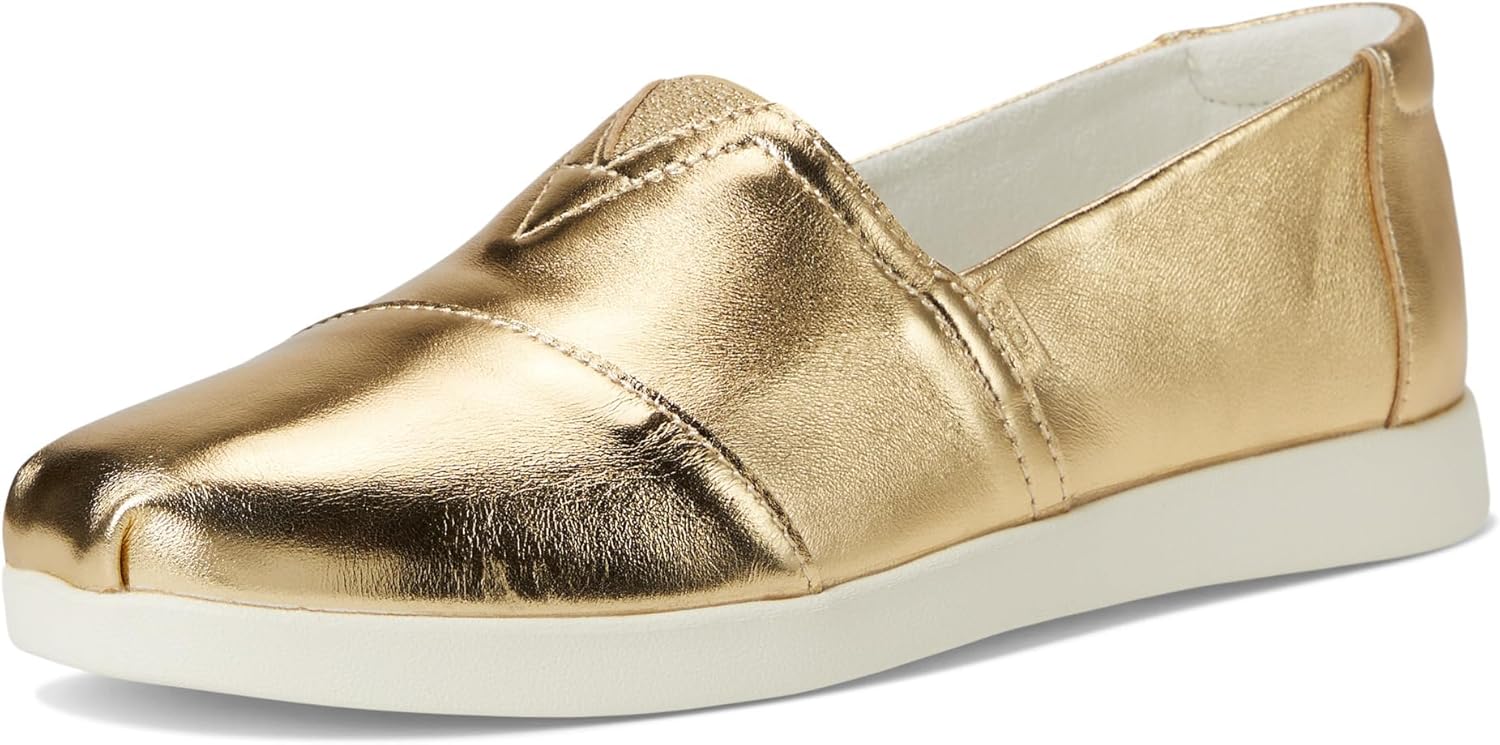 Toms Womens Alpargata Plus Gold Metallic 8 Medium - Image 7