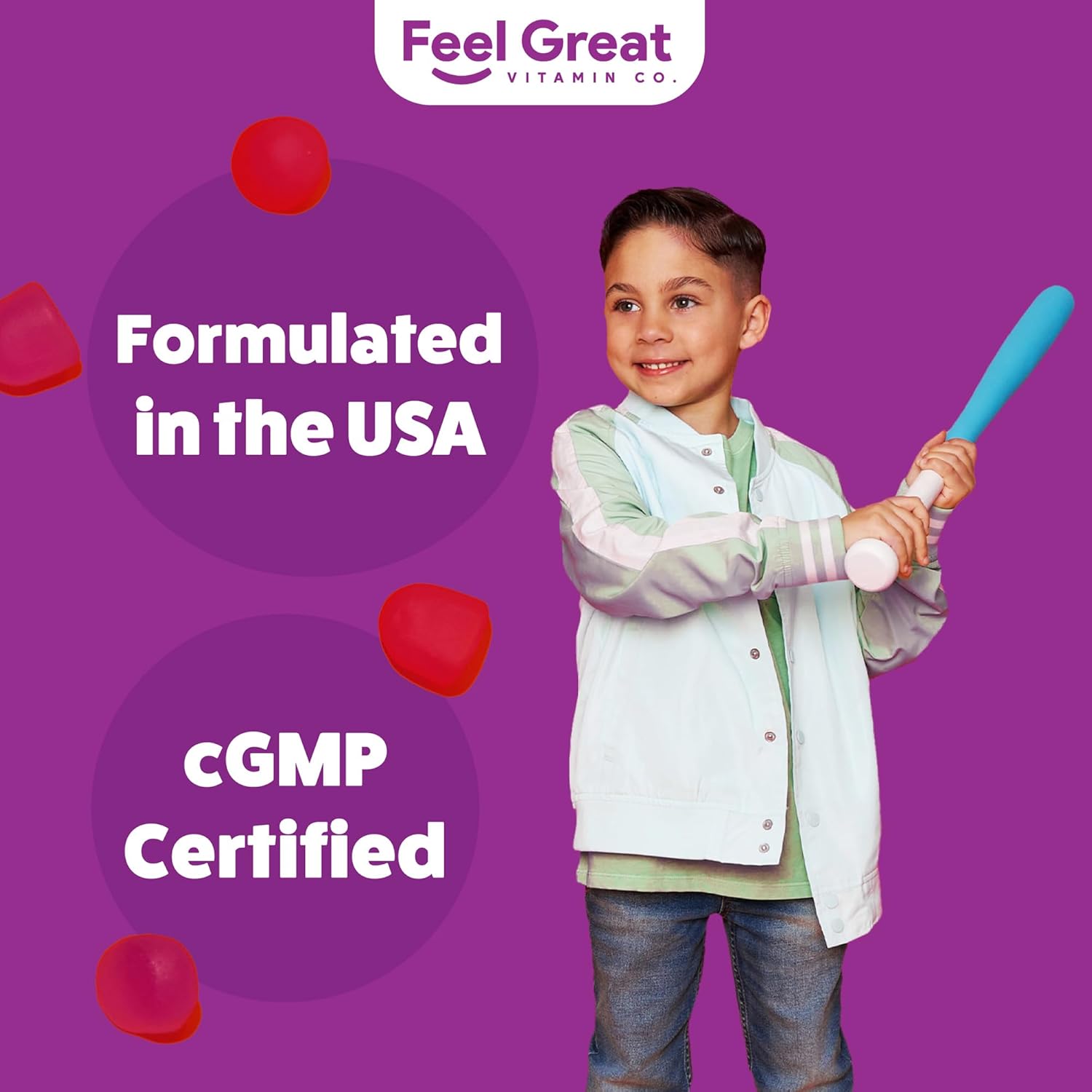 Feel Great Kids Calm Magnesium Gummies - Magnesium Supplement for Children - Magnesium Citrate Gummies - 60 Count - Image 7