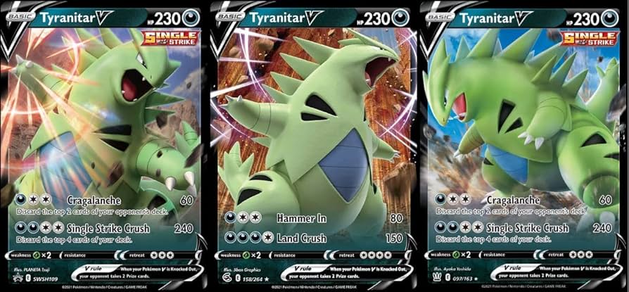 Amazon.com: Tyranitar V - Battle Styles - Fusion Strike 097