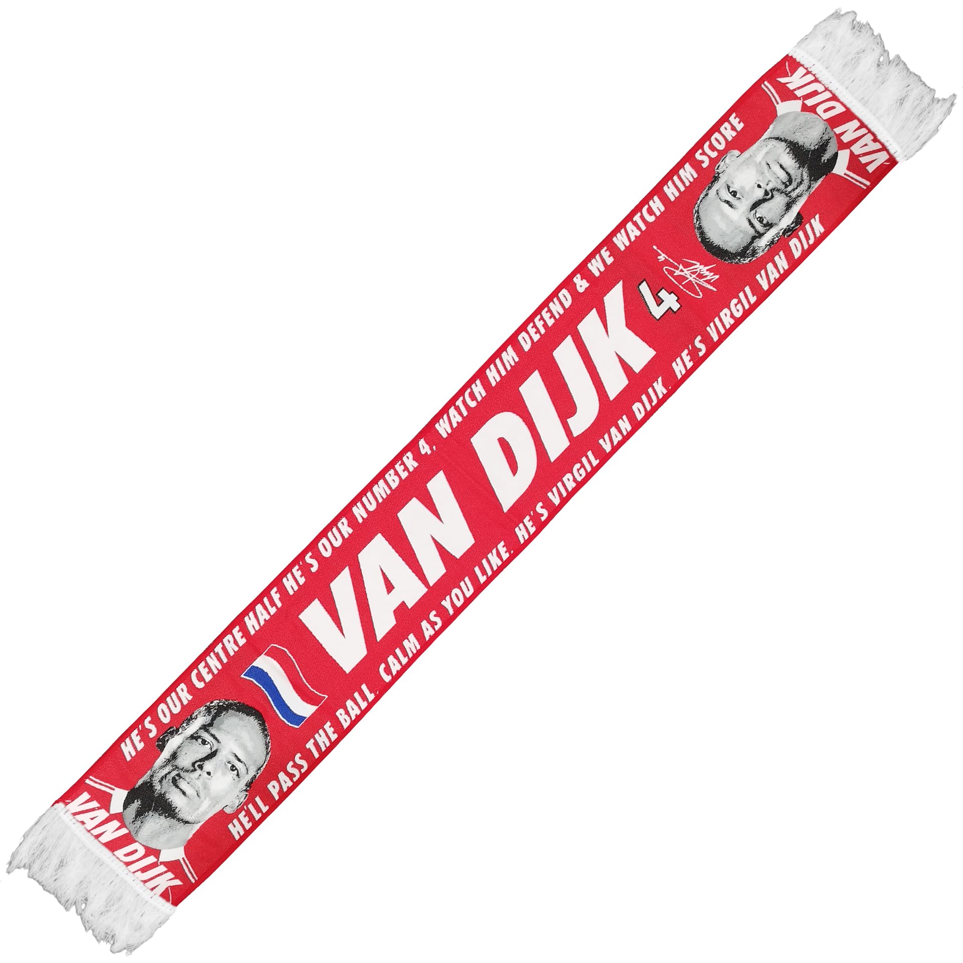 Partisan Liverpool Inspired Van Dijk Scarf 2025-2026 HD