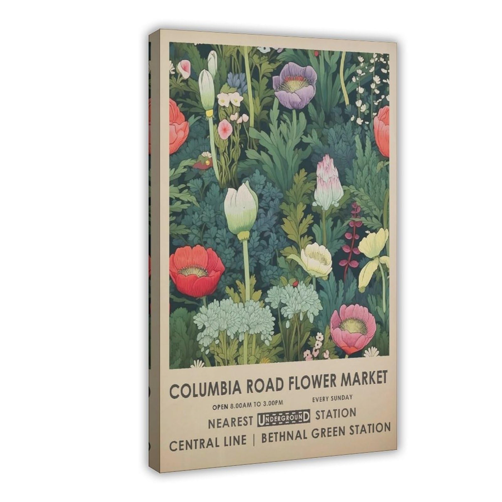 Mghdgd Columbia Road Flower Market,London Flower Market (2) Canvas Poster Wall Art Decor Print Picture Paintings For Living Room Bedroom Decoration 12X18inch(30X45cm)