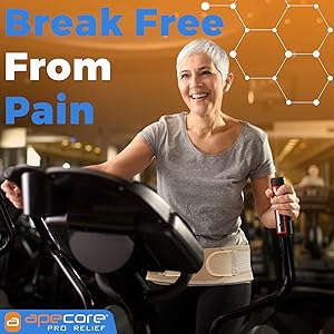 APECORE Sacroiliac SI Joint Hip Belt - Lower Back Support Brace for Women and Men - Hip Brace for Hip Pain - Pelvic Support Belt - Trochanteric Belt - Sciatica Pelvis Lumbar Pain Relief