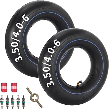 3.50/4.00-6 Inner Tube,Butyl Rubber Tire Tube For Lawn Garden Wheelbarrows