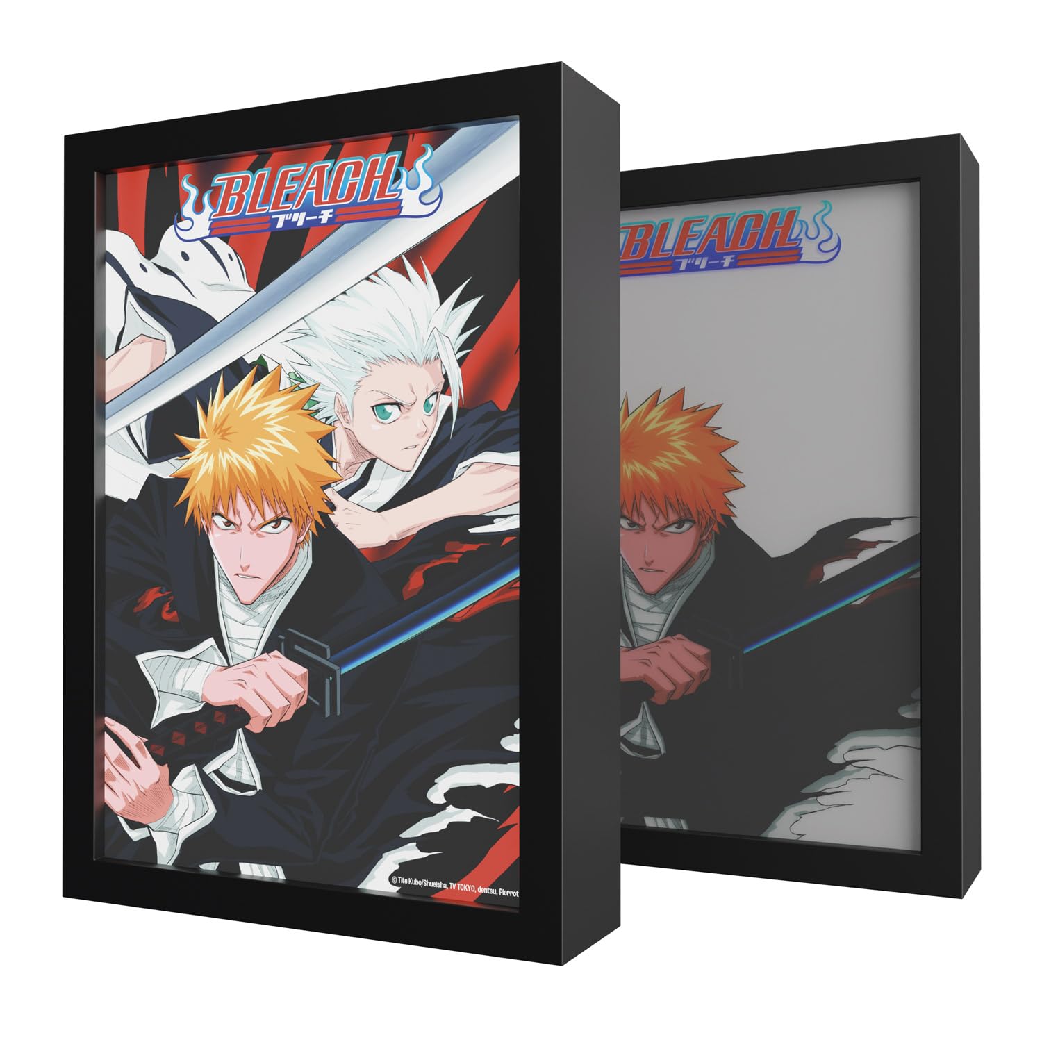 Grupo Erik Mood Light Framed Prints - Bleach Manga Gifts | 7.9 x 11 x 2 in - 20 x 28 x 5 cm, LED Framed Art Prints, LED Desk Lamp - Bleach Merch