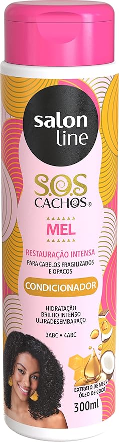 Amazon Com Linha Tratamento Sos Cachos Salon Line Condicionador Mel Cachos Intensos 300 Ml Salon Line Treatment Sos Curls Collection Intense Curls Honey Conditioner 10 14 Fl Oz Beauty Personal Care