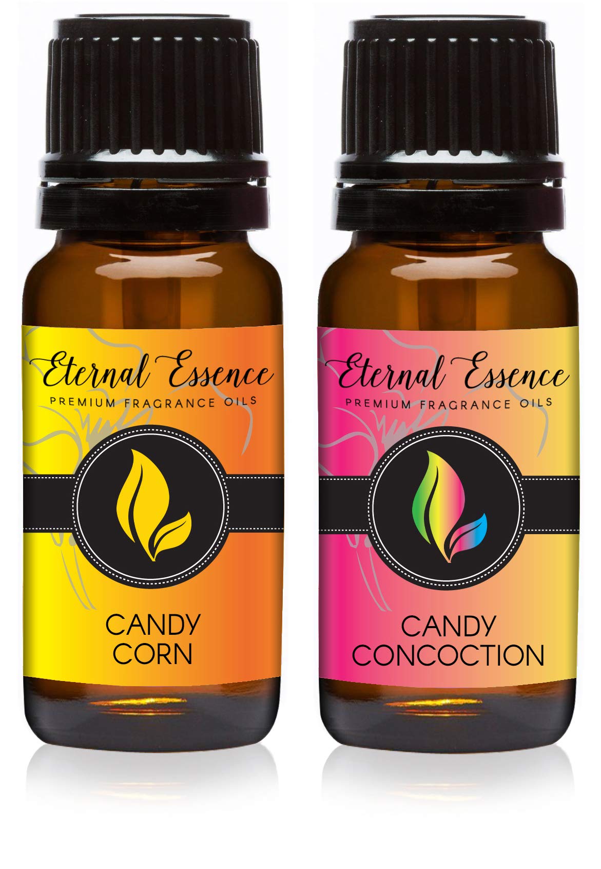 Eternal Essence Oils 2 Pack 10ml Premium Fragrance Oil - Candy Concoction &amp; Candy Corn - for Candle, Soap Making, Aromatherapy, Diffusers, Home Care, &amp; Humidifiers