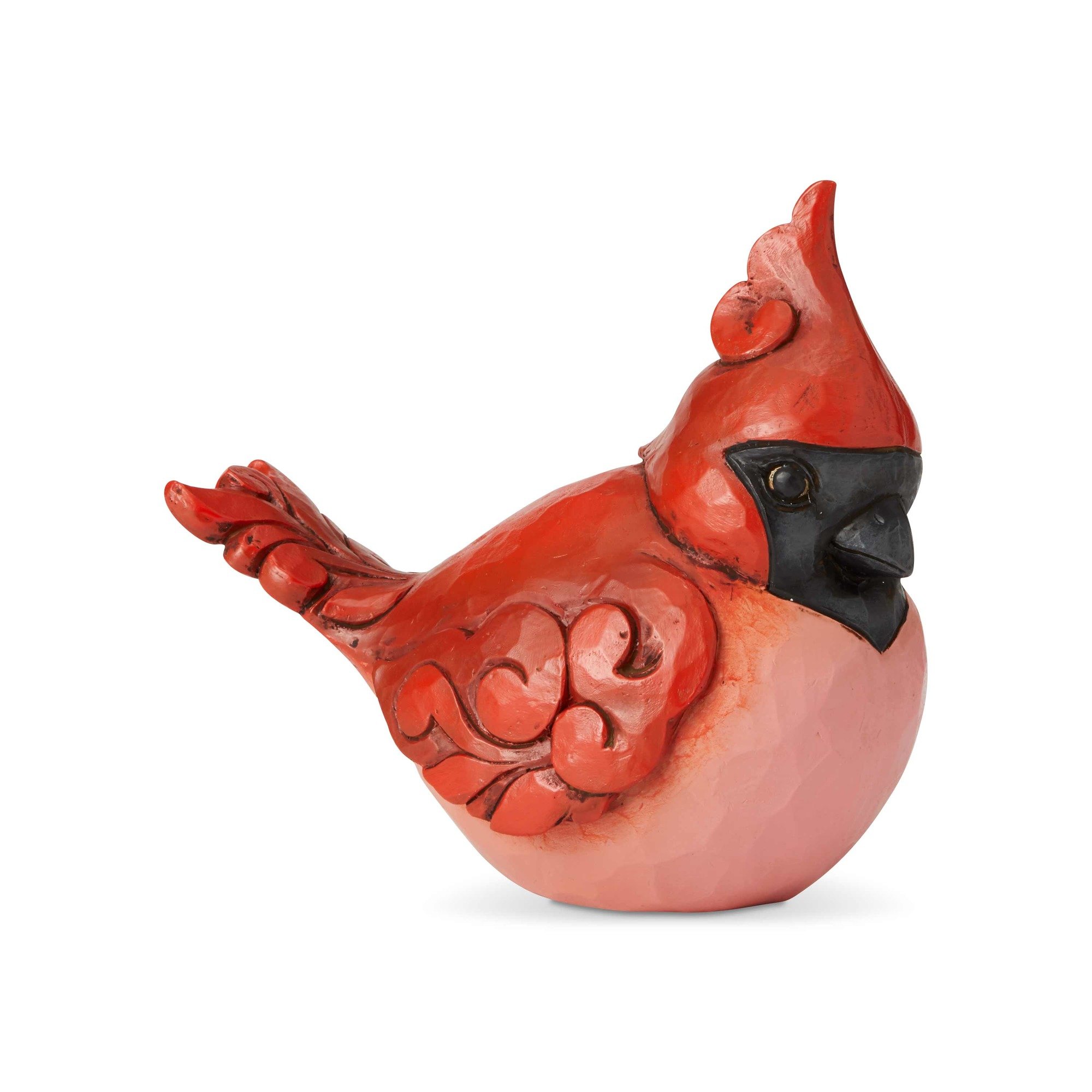 Enesco Jim Shore Heartwood Creek Luck in The Air Cardinal Bird Figurine, 4.49 Inch, Red