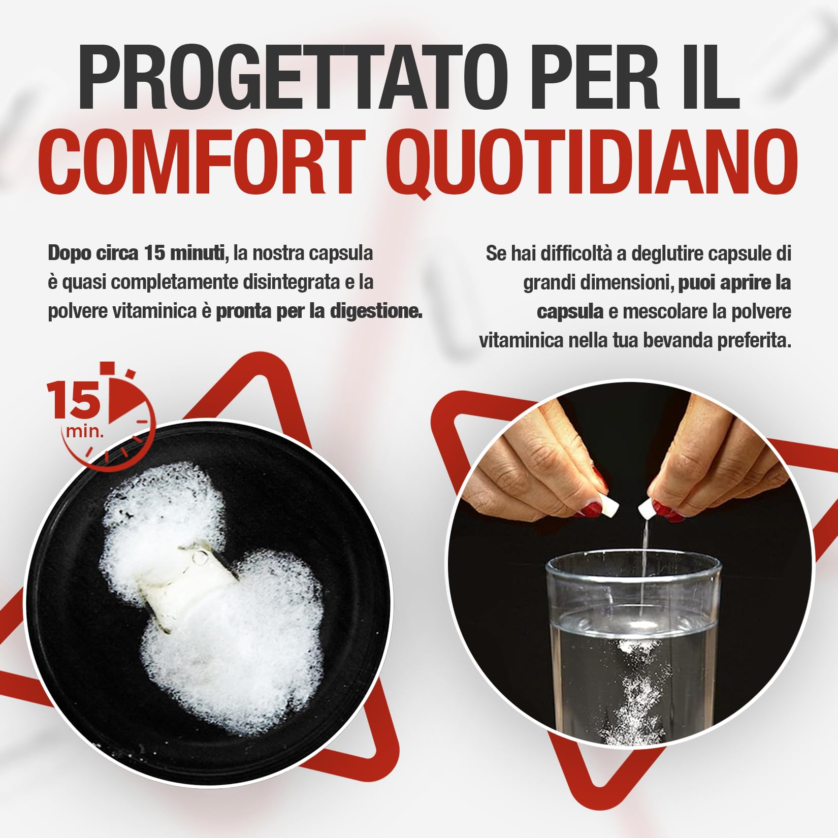Vitamina C | 1000 mg | 300 Capsules (Scorta 10 Mesi) di Capsule a Disgregazione Rapida, Ciascuna con 1000mg di Acido L-Ascorbico in Polvere di Qualità Premium in Confezione Grande Famiglia XXL