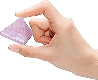 Vista 2 de Crystal Pyramid of Natural Rose Quartz Chakra Healing Stone, 1.5 inch