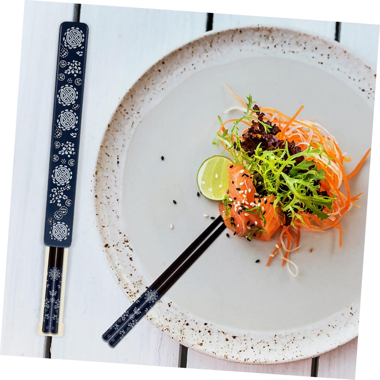 IMIKEYA 2ensembles Japonaises Antidérapantes Avec Boîte De Rangement Pratique Couverts Pour Sushi Cuisine Et Dîner