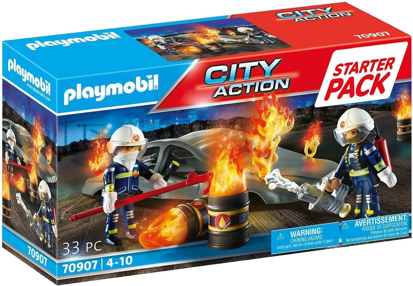 Playmobil 70907 Starterpack Brandweeroefeningen, Red