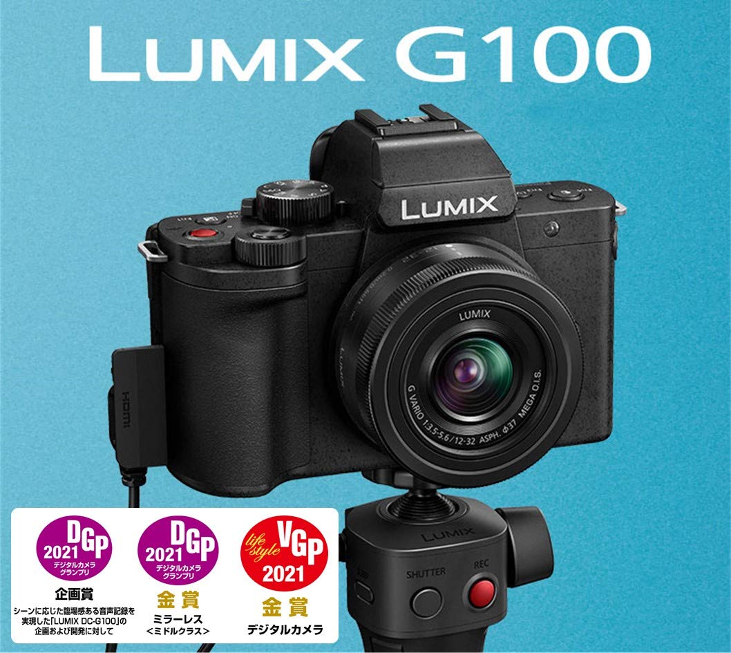 Amazon.com : Panasonic LUMIX G100 4k Mirrorless Camera, with 12 