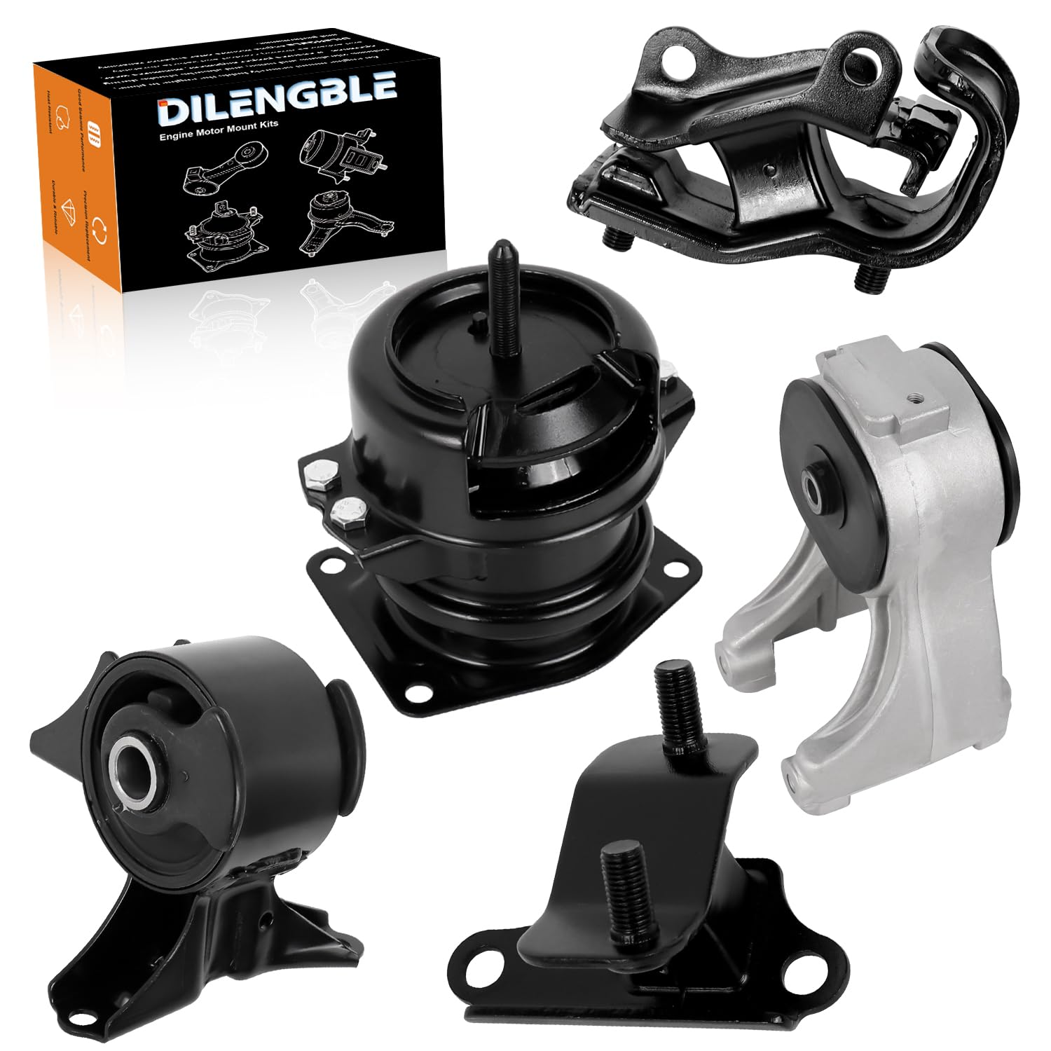 Engine Motor Mount & Trans Mount Replacement for Honda 1999 2000 2001 2002 2003 2004 Odyssey 3.5L V6 Petrol, Engine Mount Set of 5 Replaces OE# A4518 A4519HY A6552 A6579 A6582