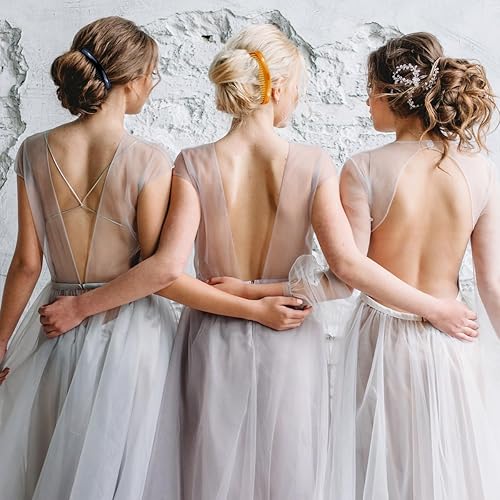 Miniatura 6 de Juego de 24 peines laterales para el cabello, estilo francés, de plástico ligero, 1125 dientes, accesorios para el cabello para mujeres y niñas