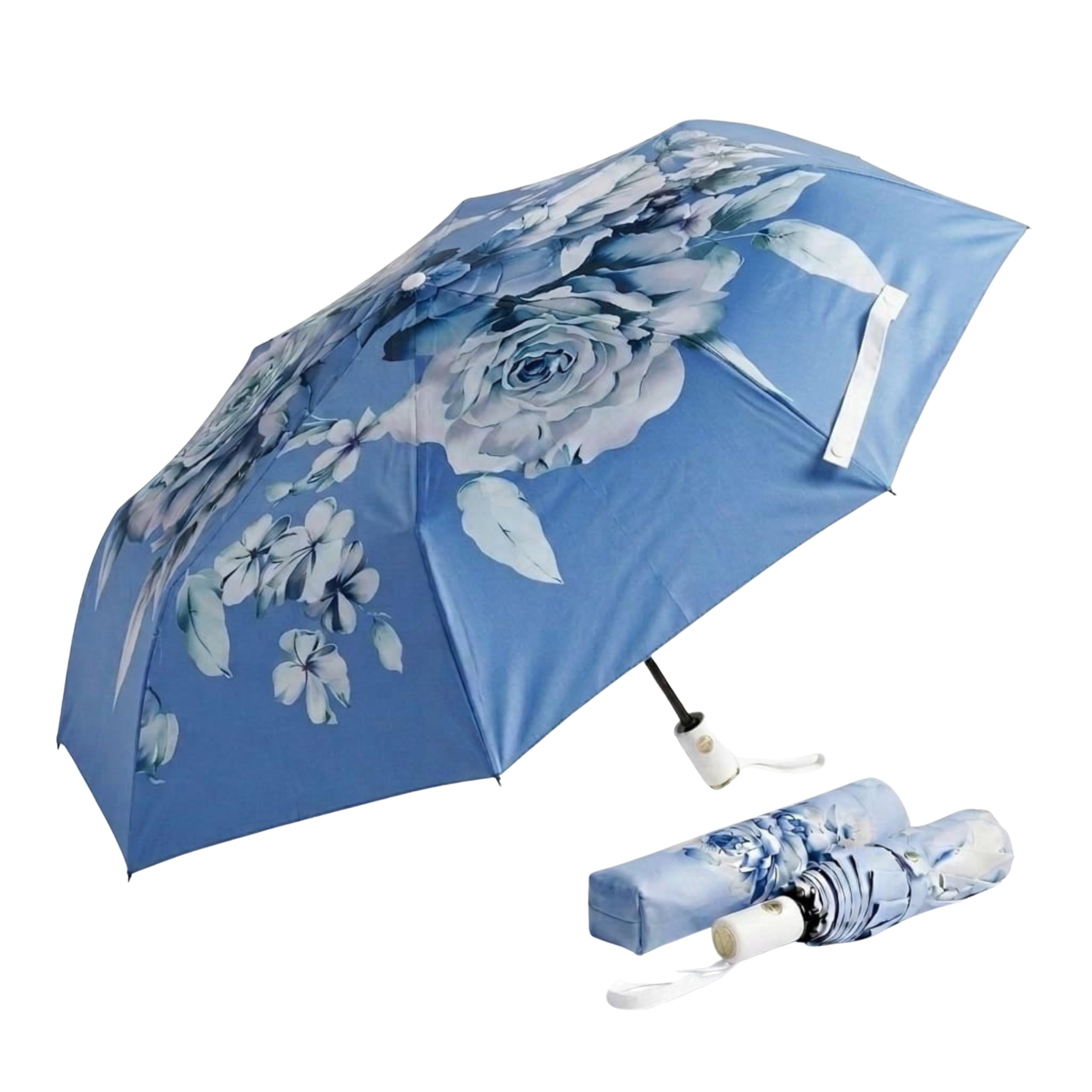 velarion altor Floral Auto Open-Close Umbrella, Automatic 3 Fold Digital Print, Windproof Compact for Rain & Sun Protection, UV Coated Foldable Travel Umbrella for Women & Men-picture-47