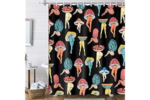 Quirky Mushroom Shower Curtain: Liven Up Baths with a Touch of Humor