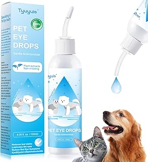 Pet Eye Drops for Dogs and Cats to Soothe Eyes Irritation & Infection Allergy,Relieve Dogs Cats Dry Eyes Pink Eyes,Pet Tea...