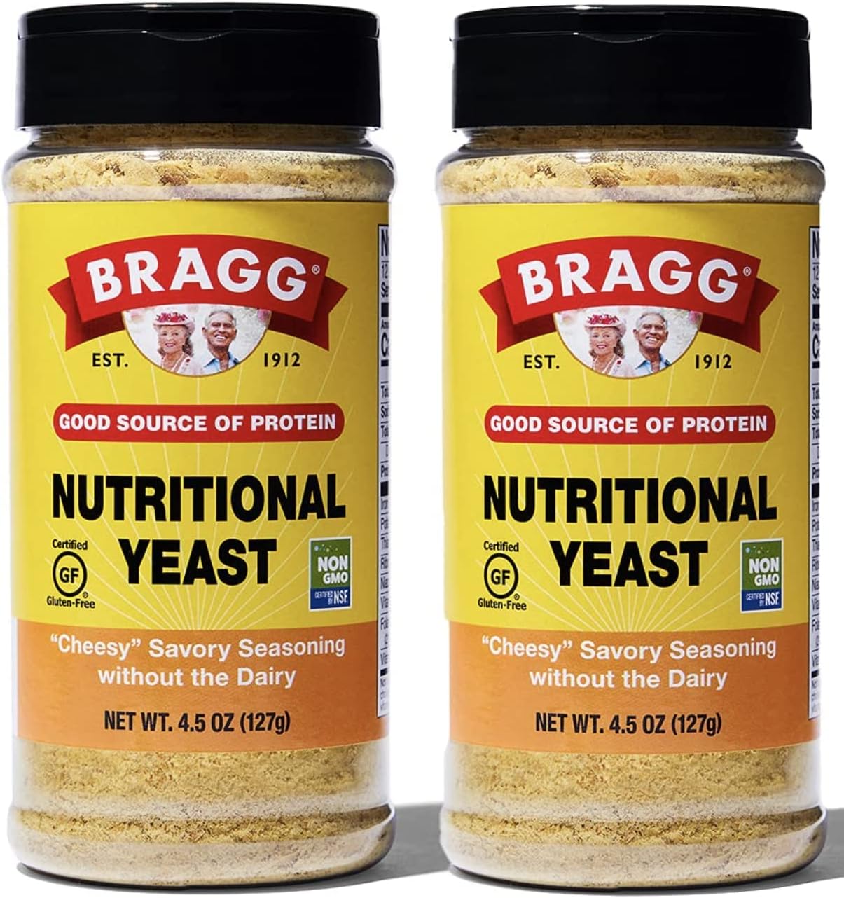 Bragg Premium Nutritional Yeast Seasoning Vegan, Gluten Free Good Source of