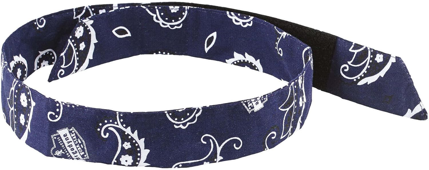 Ergodyne Chill Its 6705 Cooling Bandana, Evaporative Polymer Crystals for Cooling Relief, Quick and Secure Fit - Novelty Bandanas - 