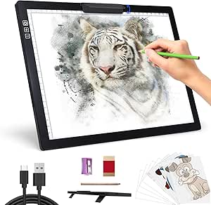Rechargeable A2 Light Pad, Wireless Battery Powered Artist Tracing
