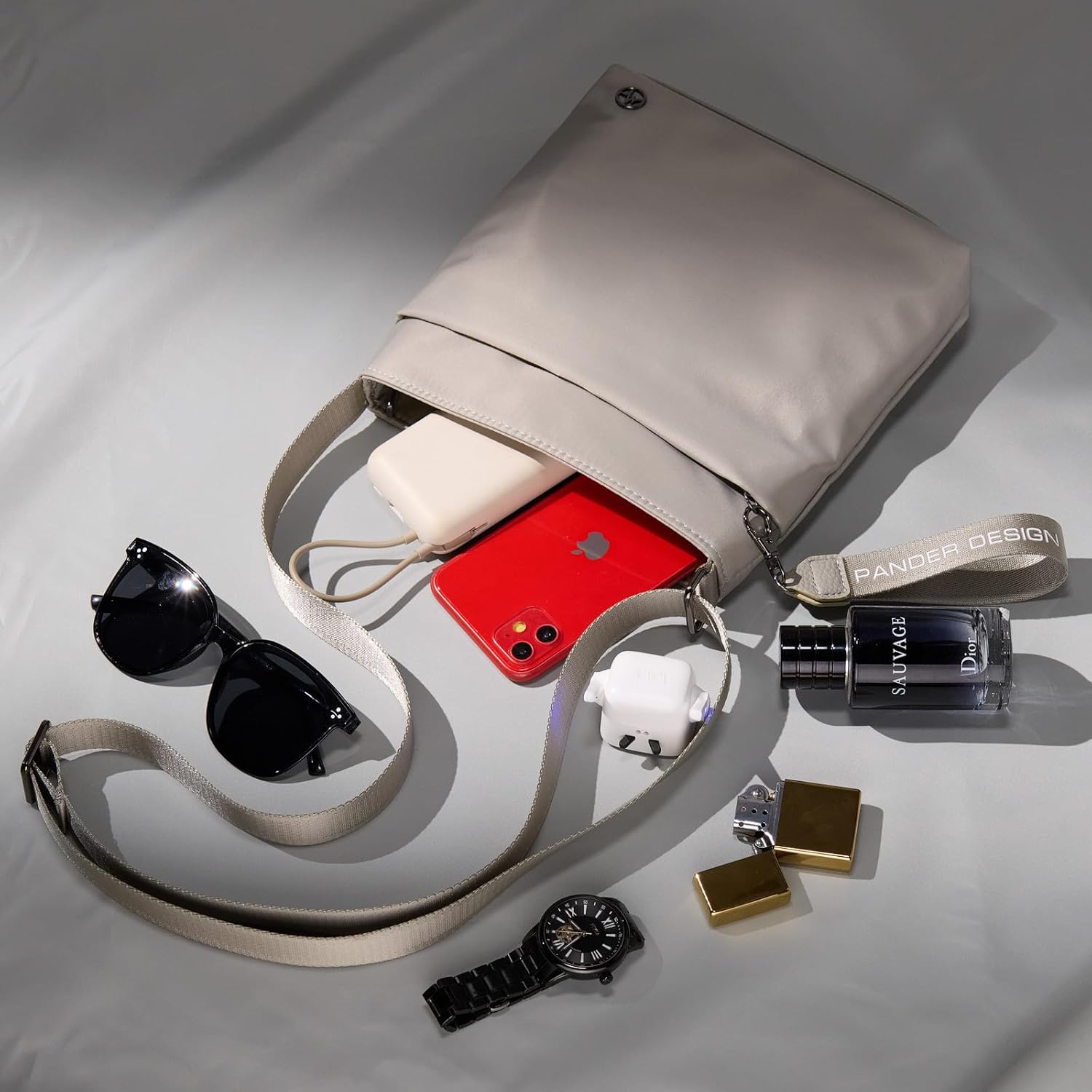 Pander Nylon Small Women's Crossbody Bag Purse with Adjustable Shoulder Strap, Perfect Travel Accessory for Any Women. - Image 2