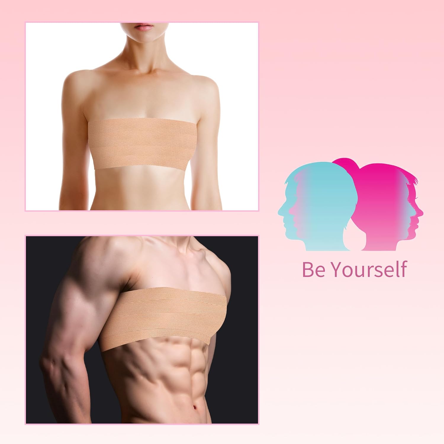 2 Rolls Invisible Boob Tape Breast Lift Tape for Women - Push Up Adhesive Boobytape 4" x 16.5' for Large Breasts A-G Cup with 20 Pcs Nipple Covers, Beige - Image 7