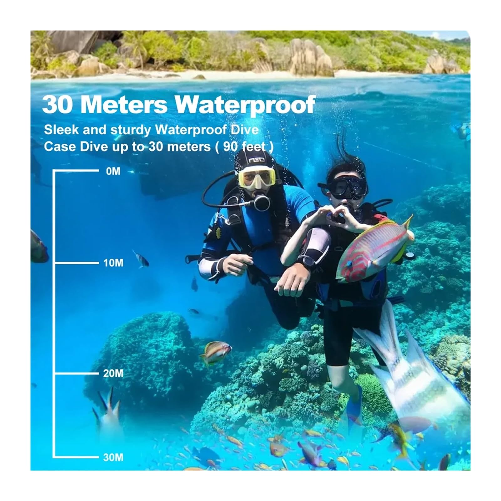 4K Action Camera WiFi 2.0 "Schermo 1080P/30FPS Macchina fotografica impermeabile Casco Videocamera for registrazione video Telecamere sportive Mini Cam esterna