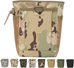 Borsa tattica MOLLE con coulisse per riporre telefoni cellulari, caricabatterie, cuffie, cambio, chiavi, ecc.