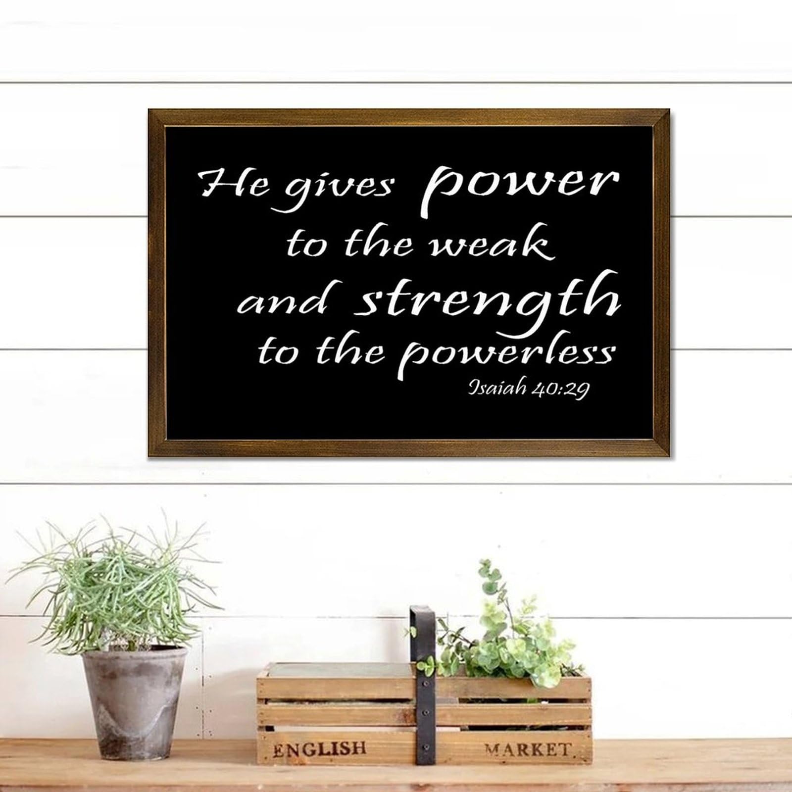Amazon.com: Isaiah 40:29 He Gives Strength to The Weak And Power