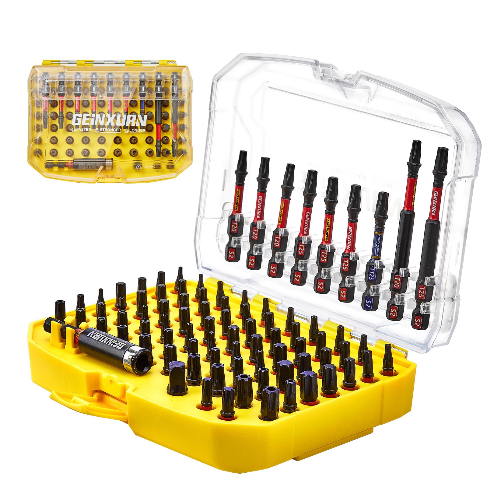 GEINXURN 104Pcs Screwdriver Set - Magnetic & Impact -10 GEINXURN 104Pcs Screwdriver Set - Magnetic & Impact -10
