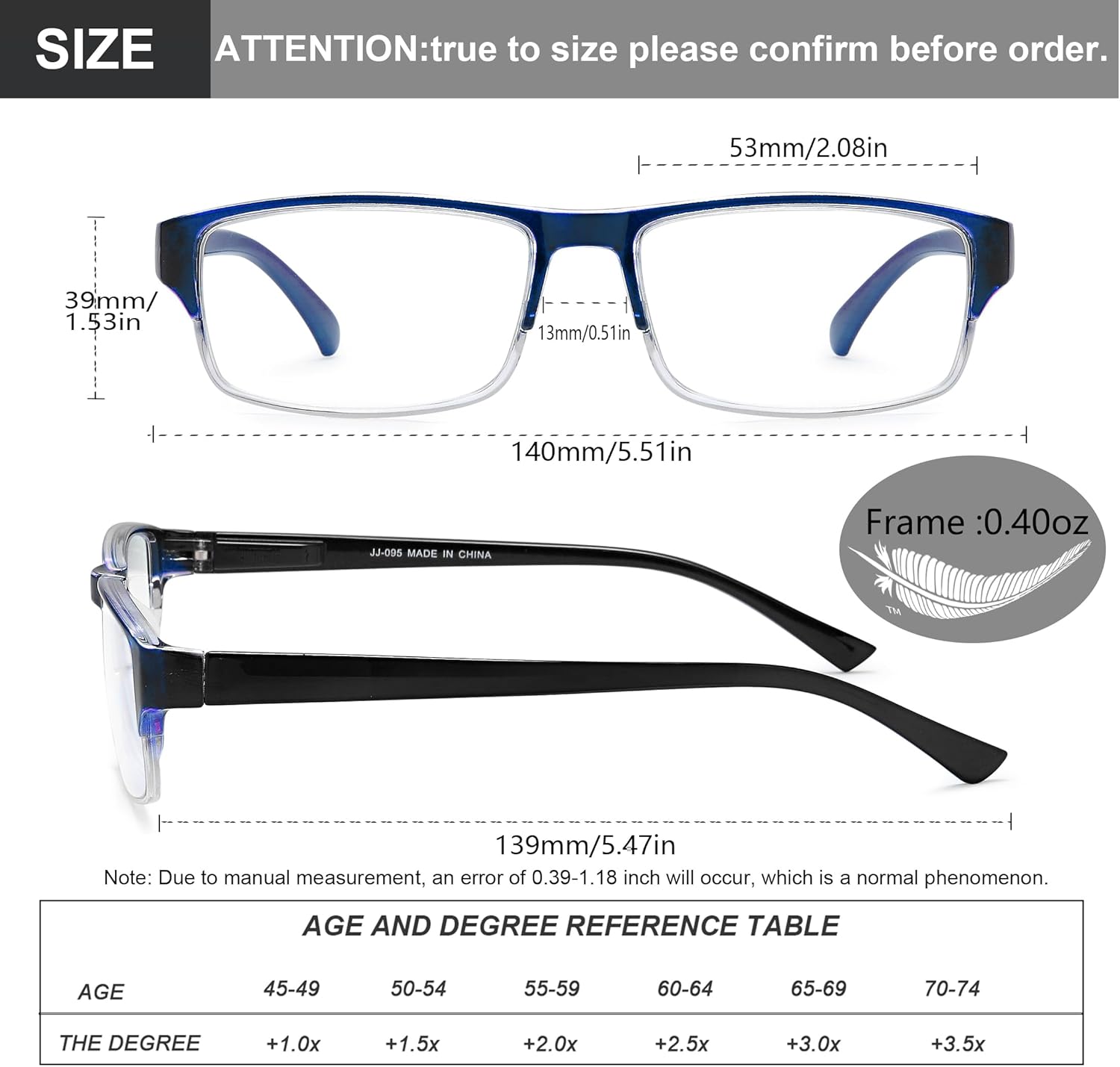 EYEURL 4-Pack Half Frame Blue Light Reading Glasses for Men Rectangle Semi Rimless Readers for Women Spring Hinge Eyeglasses - Image 3