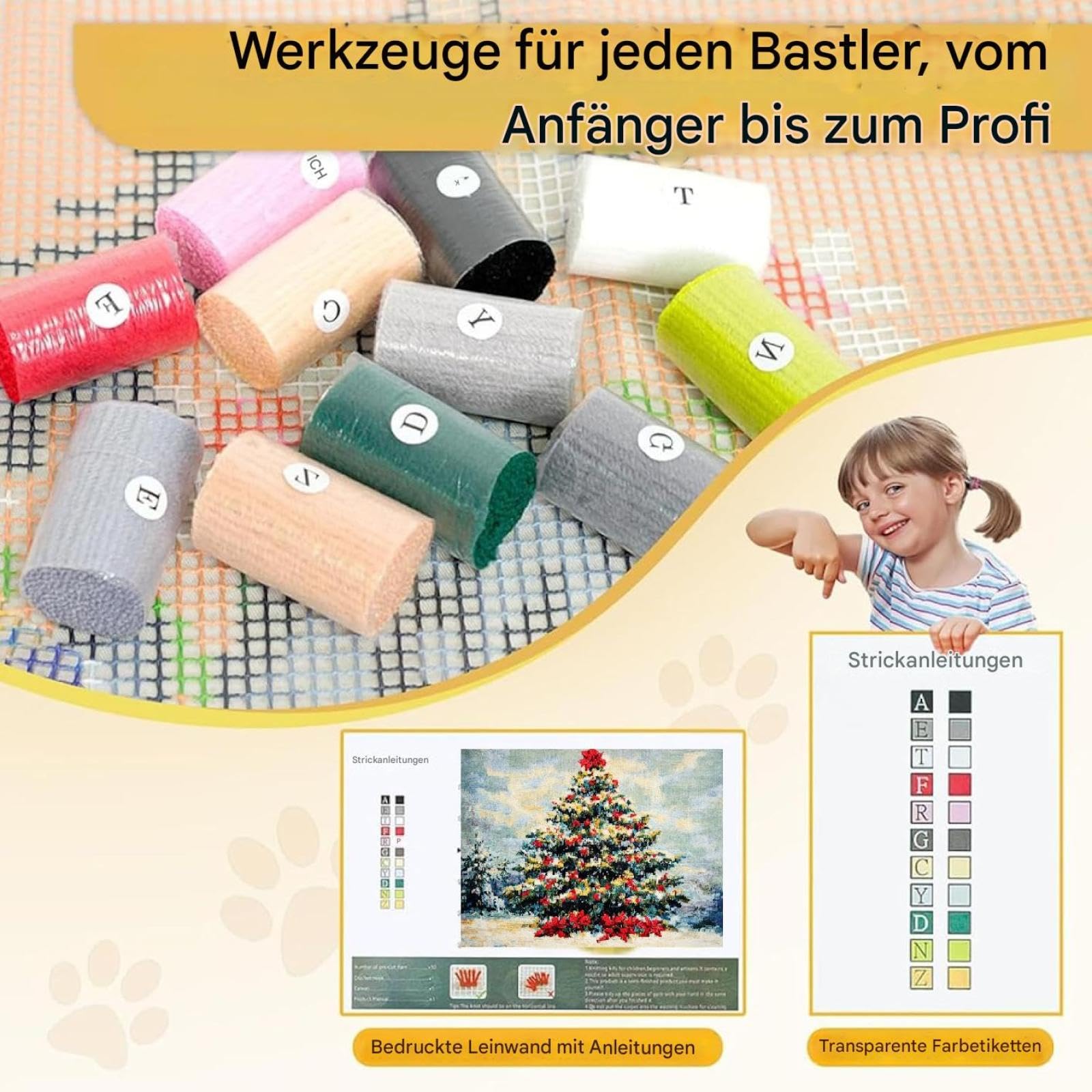Kit fai da te Knüpfhaken Teppich Set,Vorgedrucktes Latch Hook Rug zum Selber Knüpfen für Anfänger Erwachsene Kinder,Kreuzstich Knüpfset Handarbeits Bastelpackung,Afrikanische Frau mit Kind-55 x 75 cm