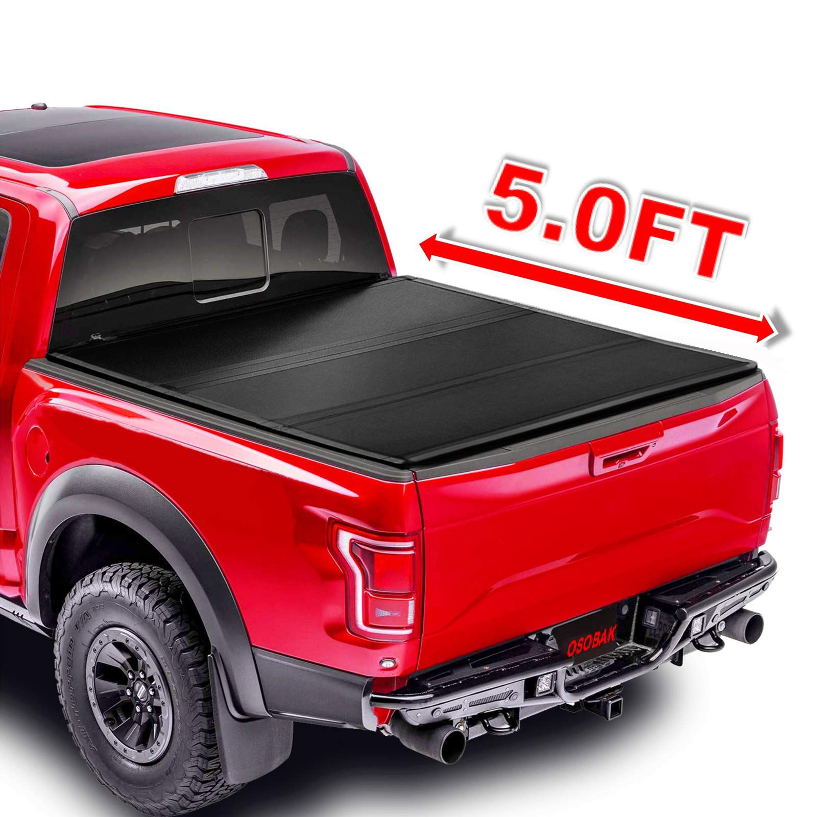 Buy OSOBAK 5FT Hard TriFold Truck Bed Cover for 2019 2020 2021 2022