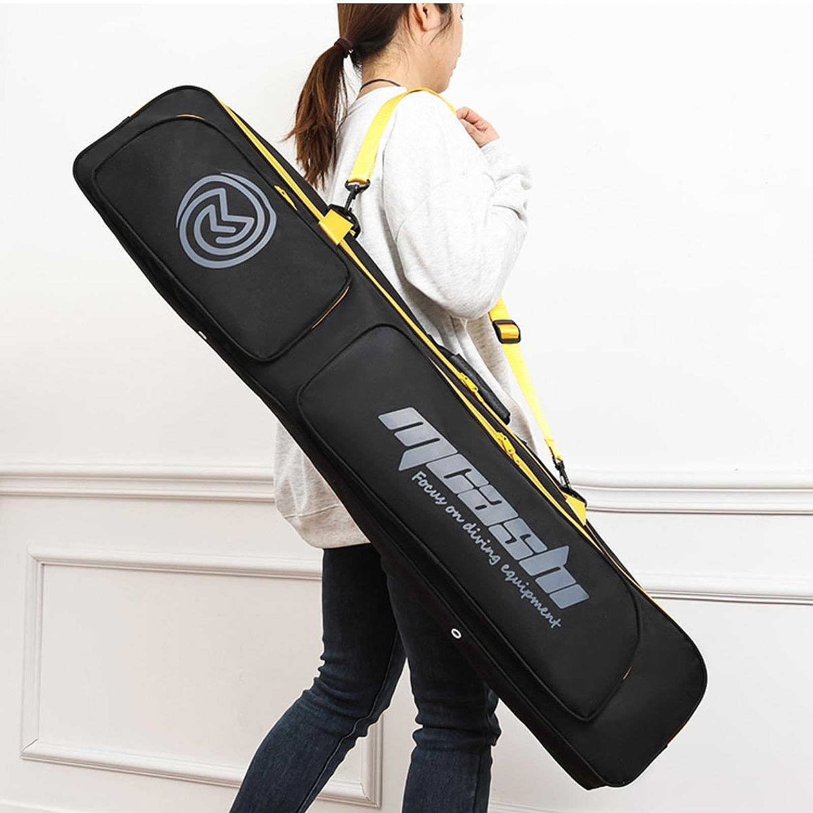 Sac à Palmes Longues pour Rangement Équipement de Plongée avec Sangle Réglable, Léger et Résistant pour Natation