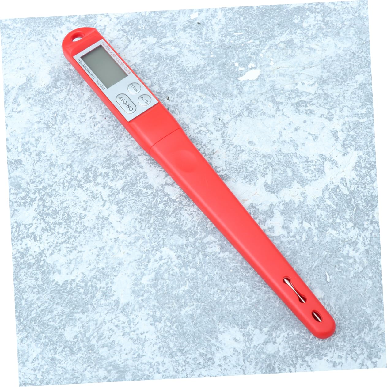 HEMOTON 2pezzi Termometro Digitale Da Cucina Inossidabile Probe Per Misurazione Temperatura Cibi Termometro Per Bbq e Grigliate Strumento Portatile Per Uso Domestico e Professionale Rosso