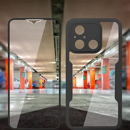 Miniatura 6 de Ysnzaq Funda transparente envolvente completa para Xiaomi Redmi 12C 6.71 ", cubierta de teléfono de protección de pantalla TPU suave con carga