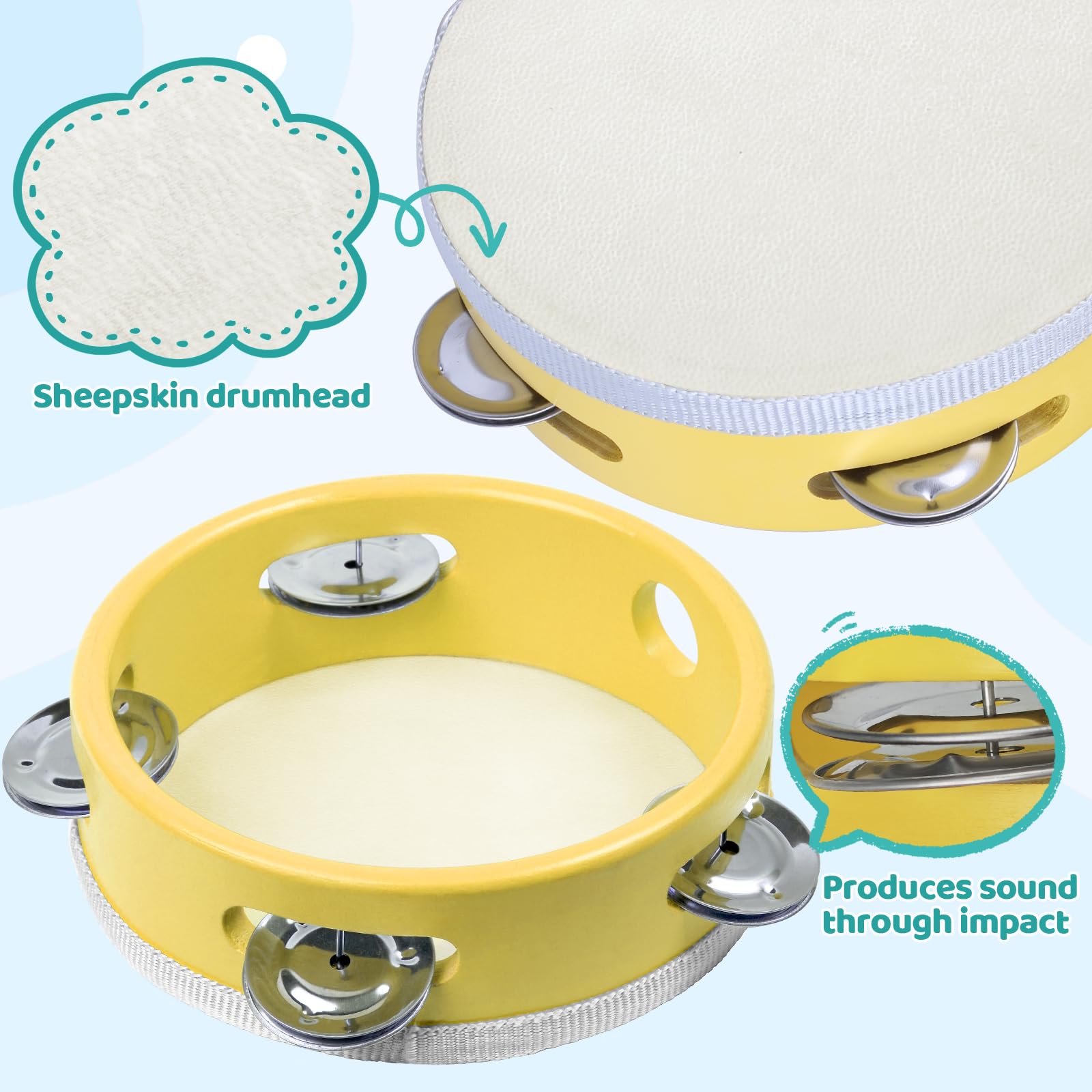 Musicali Giocattolo Strumenti Set per Bambini - Smarkids Giocattolo Musicale a Percussione per Bambini Giocattoli Educativi Prescolari che Includono Xilofono Flauto Tamburello Maracas con Borsa